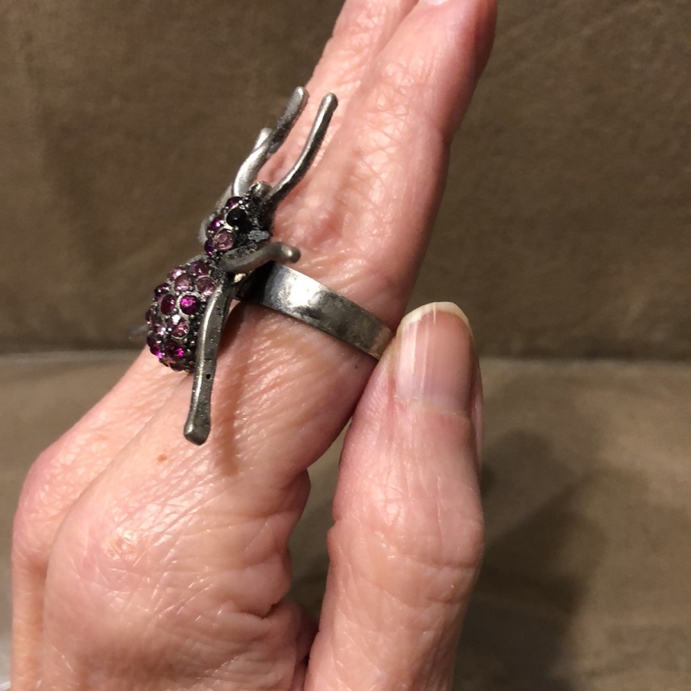 Beautiful Vintage Rhinestone Spider Ring ๐ท๏ธ - Picture 7 of 10
